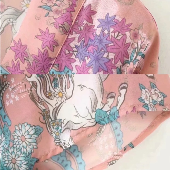 Blushing Boho Wild Pony Unicorn Duster Kimono - Picture 12 of 15